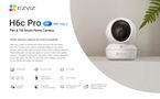 Беспроводная Wi-Fi камера H6C PRO, 3MP 2K, 360° PT, Micro SD до 512GB, IP20, EZVIZ CS-H6C-3MP 6941545632667