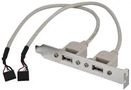 USB ROB RECEPTACLE ON BRACKET 0.13M XYC113(0.13)