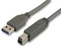 LEAD, USB3.0 A MALE-B MALE 3M GREY CAC250033