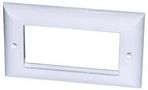 FACEPLATE,2GANG, 4MOD EURO, ELITE 008-001-003-60