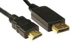 LEAD, DISPLAYPORT-HDMI, MALE-MALE, 1M HDHDPORT-005-1M