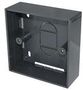 BACK BOX, 32MM, ABS, 86X86MM FACEPLATE 3L32BK