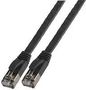 PATCH LEAD, SLIM CAT 6A SSTP, BLACK 15M PSG91154