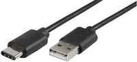 LEAD, USB2.0 A MALE-TYPE C, 3M BLACK PSG91200