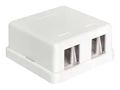 KEYSTONE HOUSING, 2PORT, ABS, WHT KH2