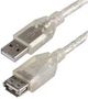 LEAD,USB2.0 A MALE - A FEMALE, CLEAR 3M PSG91445