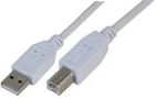 LEAD, USB2.0 A MALE - B MALE, WHITE 1M PSG91447
