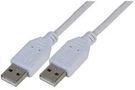 LEAD, USB2.0 A MALE - A MALE, WHITE 3M PSG91453