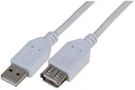 LEAD,USB2.0 A MALE-A FEMALE,WHITE 2M PSG91458