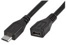 LEAD, MICRO USB EXTENSION, M-F, 0.5M PSG91626