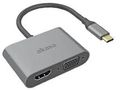 USB-C - HDMI/VGA ADAPTER, 4K 60HZ AK-CBCA23-18BK