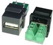 USB CONN, 2.0, TYPE A, RCPT, BLK KUA2BK