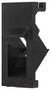 ANG KEYSTONE FACEPLATE ADAPTER, ABS, BLK KA45BKPT