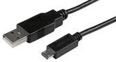 USB CABLE, TYPE A PLUG-MICRO B, 1M USBAUB1MBK