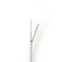 Coax Cable On Reel | Mini Coax | 75 Ohm | Single Shielded | ECA | 100.0 m | Coax | PVC | White | Reel CSBR4005WT1000 5412810306633
