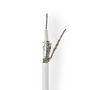 Coax Cable On Reel | RG58C/U | 50 Ohm | Double Shielded | ECA | 100.0 m | Coax | PVC | White | Reel CSBR4025WT1000 5412810306732