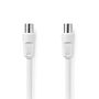 Coax Cable | IEC (Coax) Male | IEC (Coax) Female | Nickel Plated | 90 dB | 75 Ohm | Double Shielded | 5.00 m | Round | PVC | White | Box CSGB40000WT50 5412810289431