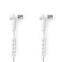 Coax Cable | IEC (Coax) Male | IEC (Coax) Female | Nickel Plated | 120 dB | 75 Ohm | Quad Shielded | 5.00 m | Round | PVC | White | Box CSGB40120WT50