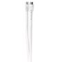 Coax Cat6 Combi Cable | IEC (Coax) Male / RJ45 Male | IEC (Coax) Female / RJ45 Male | Nickel Plated | RG58 | 75 Ohm | Double Shielded | 3.00 m | Round | PVC | White | Box CSGB4500WT30 5412810416646