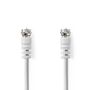 Satellite & Antenna Cable | F Male | F Male | Nickel Plated | 75 Ohm | Double Shielded | 20.0 m | Round | PVC | White | Label CSGL41000WT200 5412810426201