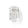 Telecom Connector | Connector type: RJ11 | Straight | Plating: Gold Plated | PVC | Transparent CTGB90923TP 5412810427901