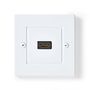 HDMI™ Wall Box | 1x HDMI™ Female | 4K@60Hz | HDMI™ Output | Black | 18 Gbps | Gold Plated | Box CVGB34950WT