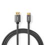 High Speed HDMI™ Cable with Ethernet | HDMI™ Connector | HDMI™ Mini Connector | 4K@60Hz | 18 Gbps | 2.00 m | Round | Cotton | Anthracite / Gun Metal Grey | Cover Window Box CVTB34500GY20 5412810319558