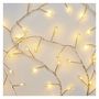 LED girlianda NANO, 4.5Vac (3xAA), 2.4m, 100 x LED, šiltai balta, su laikmačiu, EMOS D3FW01 8592920095164