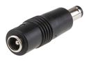 Kištukas iš 2.5x5.5x11mm į 2.1x5.5x11mm DC PLUG-P1M-P1J