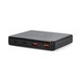 Desk Chargers | 65 W | GaN | 1.5 / 2.0 / 2.5 / 3.0 / 3.25 A | Number of outputs: 4 | USB-A / USB-C™ | Euro | 1.50 m | Automatic Voltage Selection DCGPD65W100BK