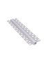 Profilis aliuminis anoduotas LED juostoms, su matiniu dangteliu, įleidžiamas, priglaistomas, DEOLINE P, 2m DEOLINE-P-OP-2M-S 5900652149896