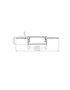 Profilis aliuminis anoduotas LED juostoms, su matiniu dangteliu, priglaistomas, DEOLINE XL 2m DEOLINEXL-OP-2M-S 5908293403049