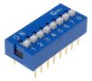 DIP Switch 16 pins, ON-OFF; 0.05A/12VDC, THT DIP/DS-08