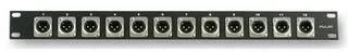 RACK PANEL, LOADED, 12 XLR PLUG PLS00022