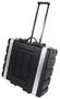 FLIGHT CASE, ABS 19IN 4U, TROLLEY ABS-4UTR