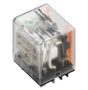 DRL173024L Galios relė, 24 V DC 3CO, AgSnO, 10 A, LED, plokšti kontaktai (4.8 mm x 0.5 mm), Weidmuller 2765220000 4064675076971