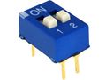 DIP Switch; 4 pins, ON-OFF; 0.05A/12VDC, THT DIP/DS-02