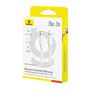 Kabelis USB C - IP Lightning 2m 20W baltas porėto silikono izoliacija BASEUS E0426A05 6932172693923