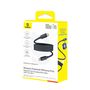 Kabelis USB C - USB C 1m 100W magnetinis, porėto silikono izoliacija, juodas BASEUS E0426D00 6932172694326