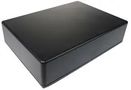 ENCLOSURE, SIZE 2, BLACK, 60X35X20MM CUE8202BK