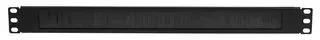 19" CABLE MGMT BRUSH PANEL, 1U CAB-MAN-1U-BRSH