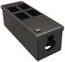 CONDUIT BOX, GOP 4WAY, STEEL, BLACK MGOP4