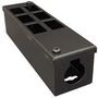 CONDUIT BOX, GOP 6WAY, STEEL, BLACK MGOP6