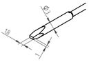 Antgaliai 2vnt. ERSADUR 1.8mm, išlitavimui, ERSA ER0462CDLF018 4003008092967