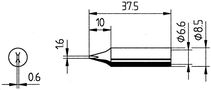 Antgalis ERSADUR, 1.6mm/0.063in, lituokliui ERSA ER0842YD 4003008076127