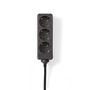Extension Socket | Type F (CEE 7/7) | 3-Way | 5.00 m | 3680 W | 16 A | Kind of grounding: Side Contacts | 230 V AC 50/60 Hz | Socket angle: 45 ° | H05VV-F 3G1.5mm² | Black ESOC350F1BK 5412810465903