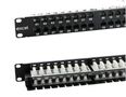19" 1U patch panel 48 ports Excel 100-394 (Cat.6e) EXC100394