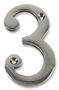 NUMERAL, 3", CHROME, NO '3' D01265