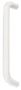 PLASTIC D HANDLE WHITE 128MM D02073