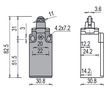 Position switch with roller piston plunger FR 515, Pizzato FR-515 8018851037061